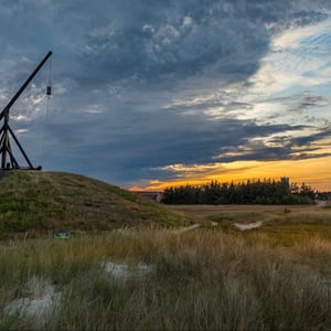 Vippefyret i Skagen lige efter solnedgang en smuk sommeraften – produktbillede
