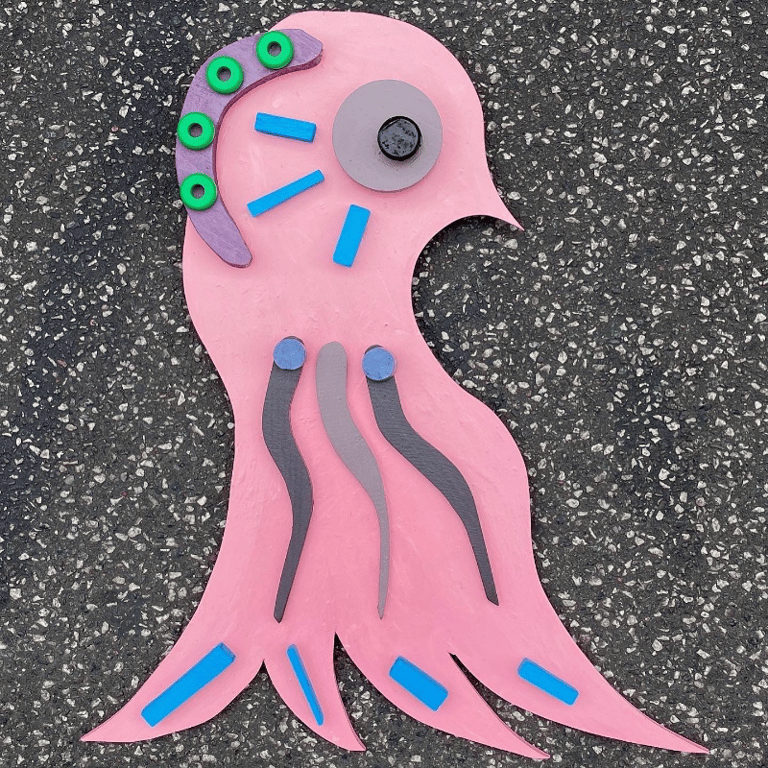 Fugl med funklende øje.