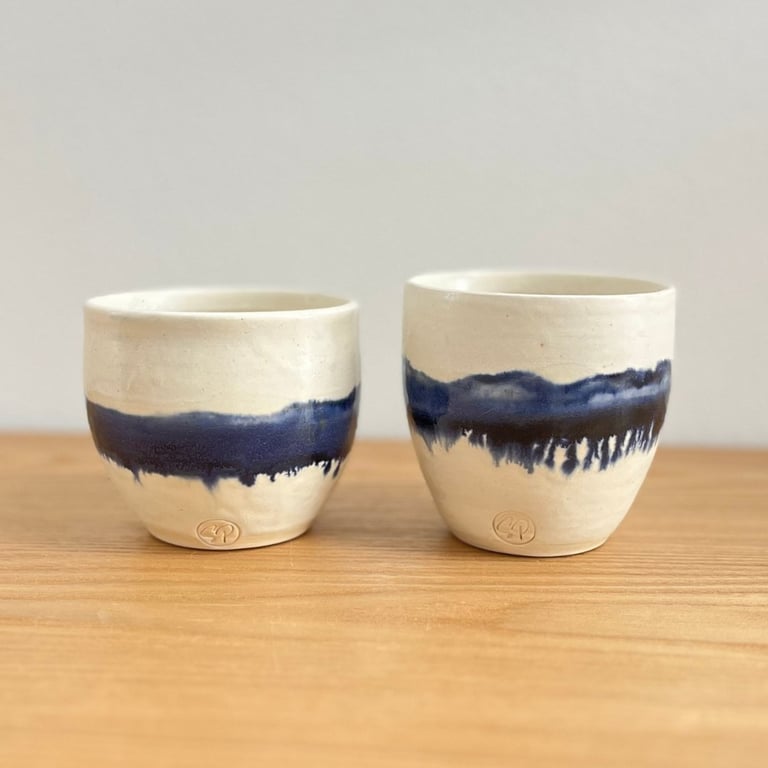 Kopper med blå stribe billede 4