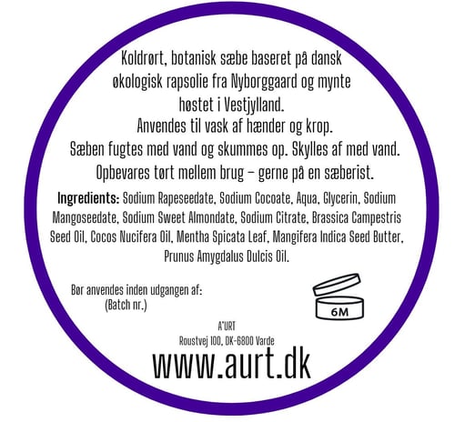 Botanisk sæbe – mynte  (2)