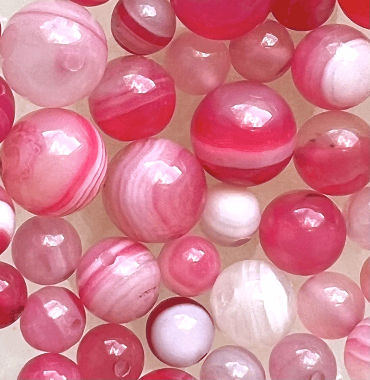 Pink Agat-vedhæng billede 2