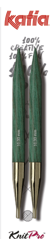 Tilbehør: KnitPro pindespidser lange/korte 11,5 cm/6,5 cm: Str.3,0-15,0/3,0-4,5 mm mm (3)