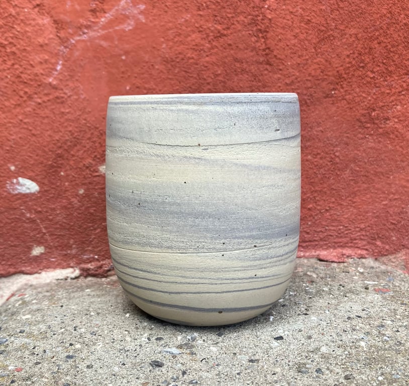 Marmoreret kop, lavendel  billede 2