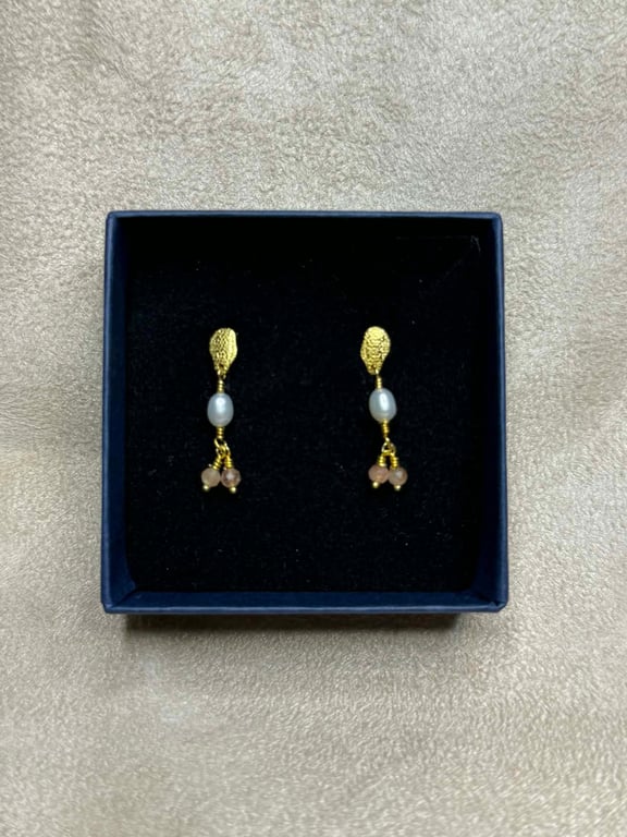 Freja - Øreringe (Forgyldt Sterling Sølv)