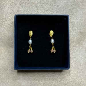 Freja - Øreringe (Forgyldt Sterling Sølv) – produktbillede