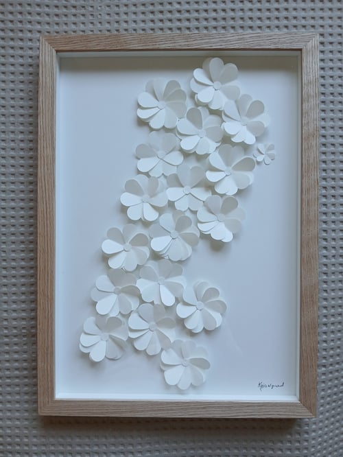 A3 - 3D papirværk, indrammet