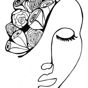 Plakat: flower flow 02 – produktbillede