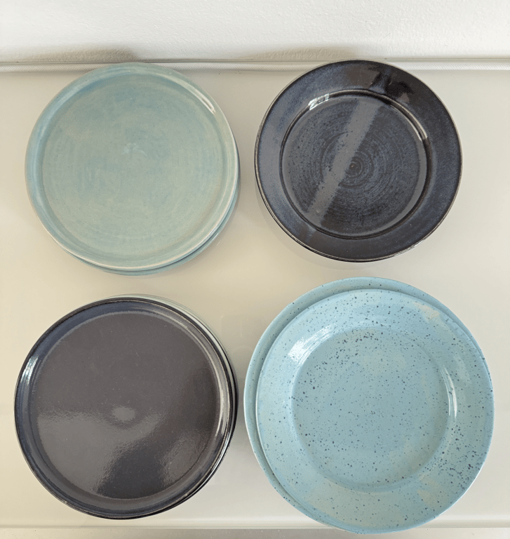 Frokost tallerken lyseblå billede 2