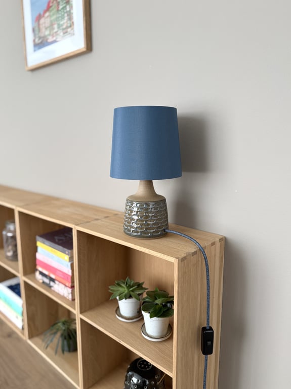 Upcycled vintage bordlampe - Søholm Keramik billede 4