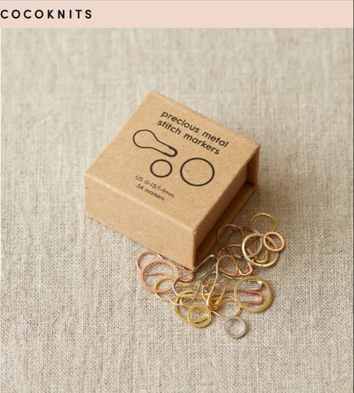 Tilbehør: CocoKnits - Precious Metal Stitch Marker i Ædel Metal (5)
