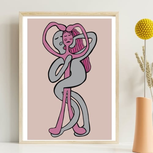 Plakat: Du og jeg Pink (2)