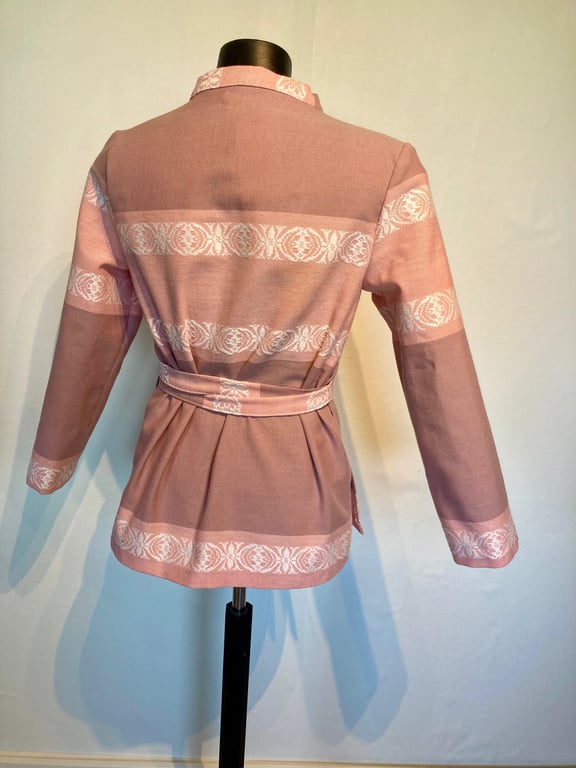 Winnie-bindebluse i støvet rosa billede 3