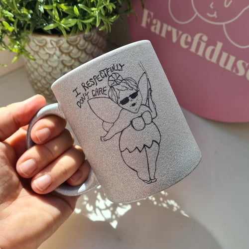 Krus: i respectfully don't care Sølv Glimmer