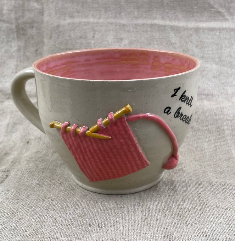 Strikkekopper- I knit a break billede 2