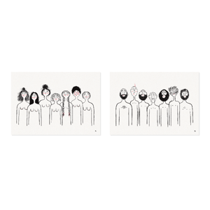 Badefolk – plakatserie – produktbillede