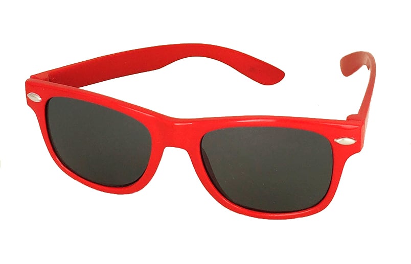 Rote Wayfarer-Sonnenbrille für Kinder
