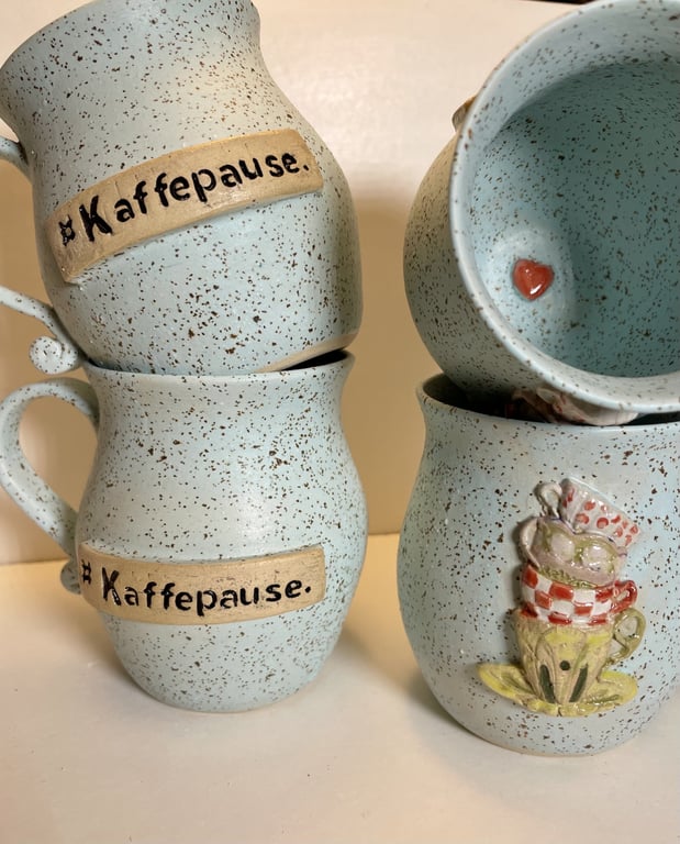 Krus med tekst-  Kaffepause  billede 3