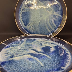 Frokost- tallerken i farven "Ishav"  Ø = 21 cm" – produktbillede