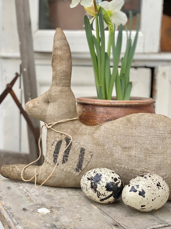 Håndsyet vintage hare. billede 4