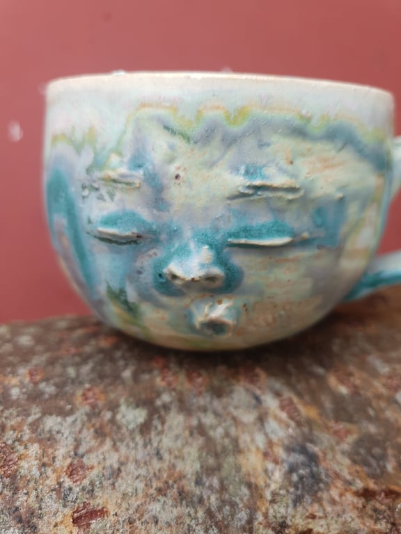 Syngende ansigtskop med hank billede 2