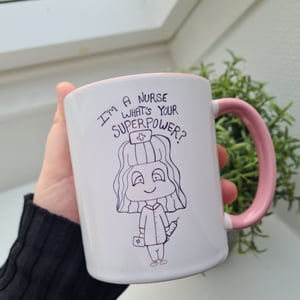 Krus: I'm a nurse what's your superpower Rosa – produktbillede