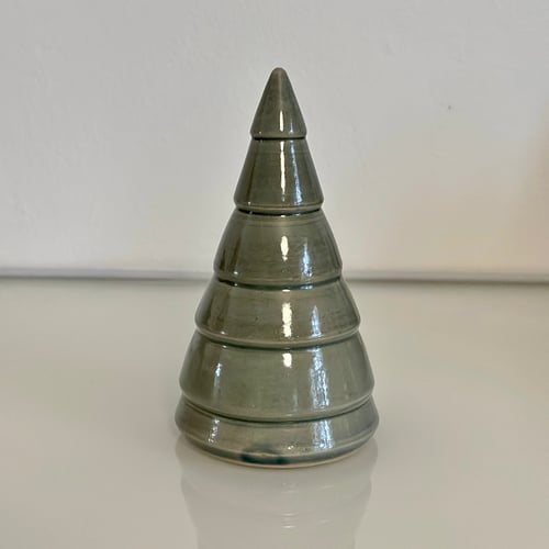 Juletræ 13 cm grågrøn