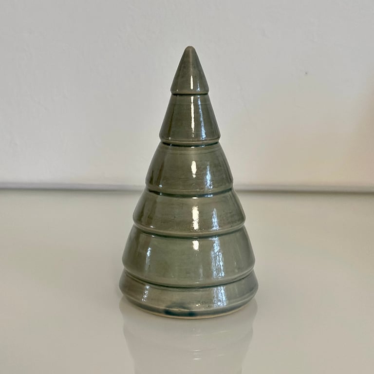 Juletræ 13 cm grågrøn