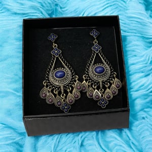 Blå Øreringe – produktbillede