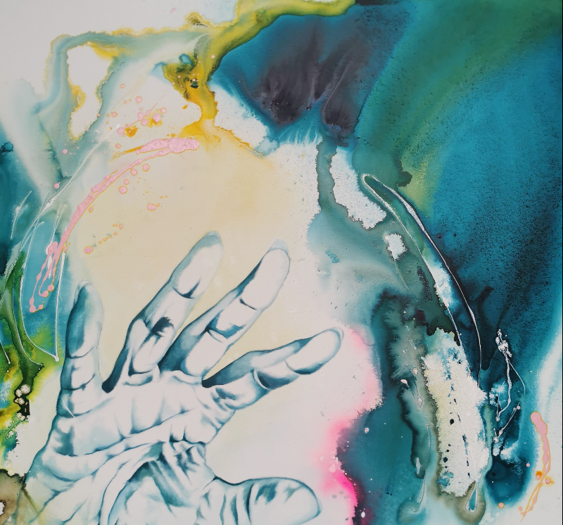 At night you know the sky is made of blues