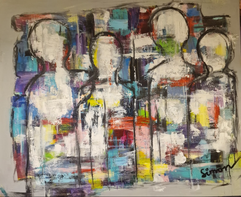 #1162 Maleri 100X120cm SOLD billede 2