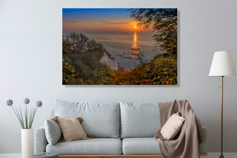 Solopgang over Møns klint en smuk sommermorgen billede 2