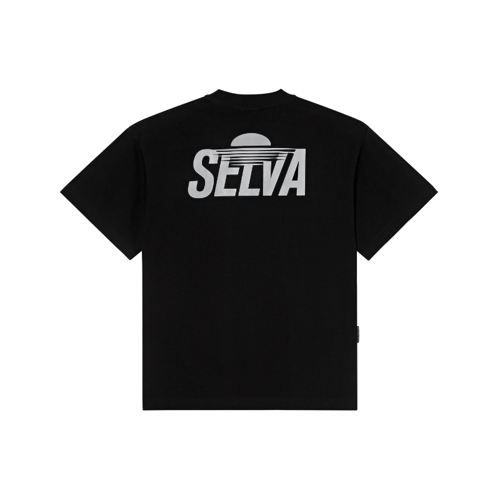 Selva, Reflective Sunset Logo T-shirt, Black (4)