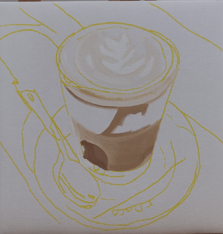 Kaffe i glas 20*20 billede 2