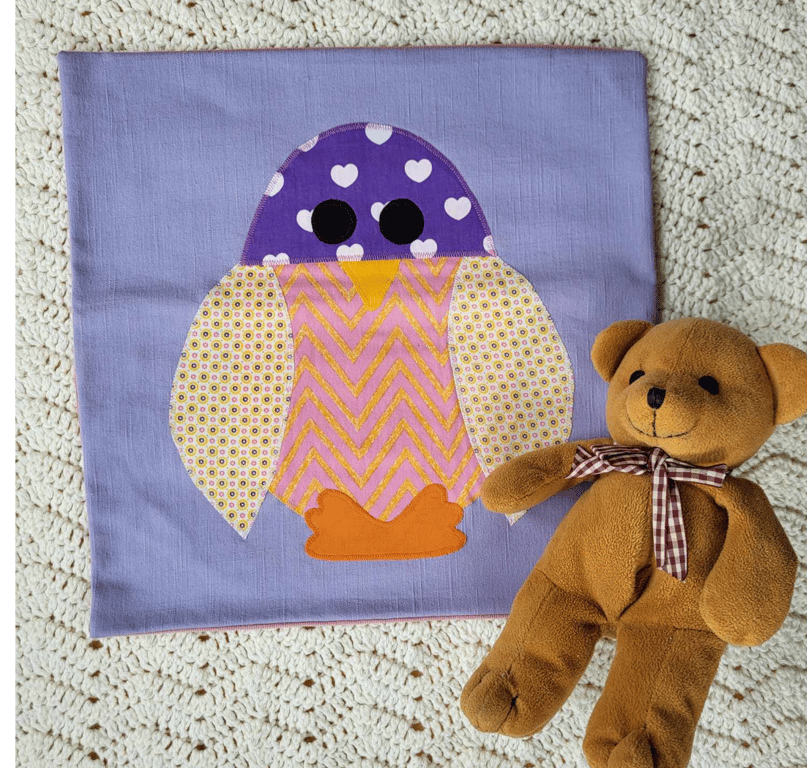 Pingvin pudebetræk - unikt kunsthåndværk