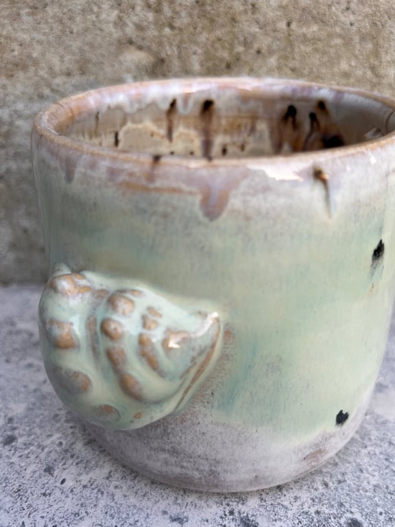 Konkylie krus. 350 ml. H: 8,5 cm billede 5