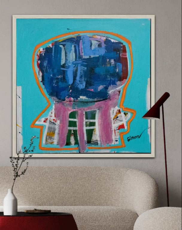 #1119 Maleri 100X100 cm SOLD