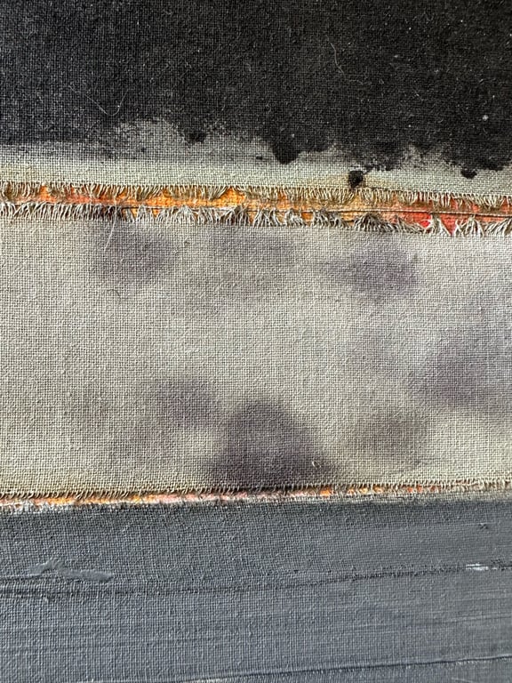 MALERI Abstrakt landskab 60x40 cm billede 4