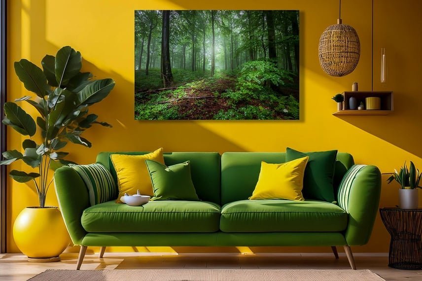 En tåget sommermorgen i Klinteskoven på Møn billede 2