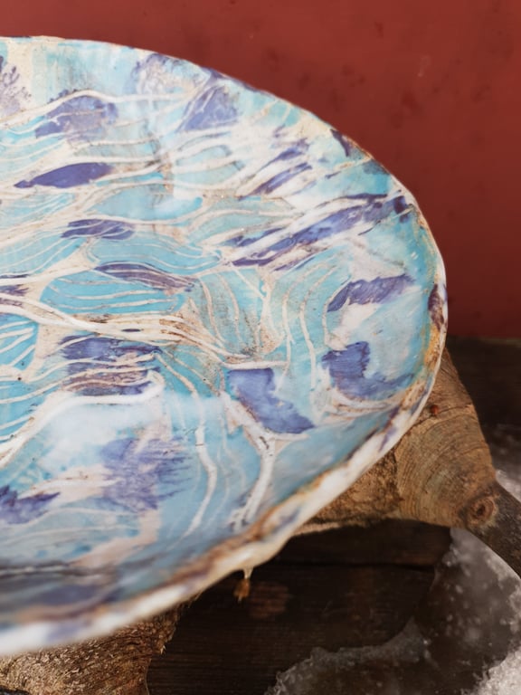 Malerisk skål/fad  billede 5