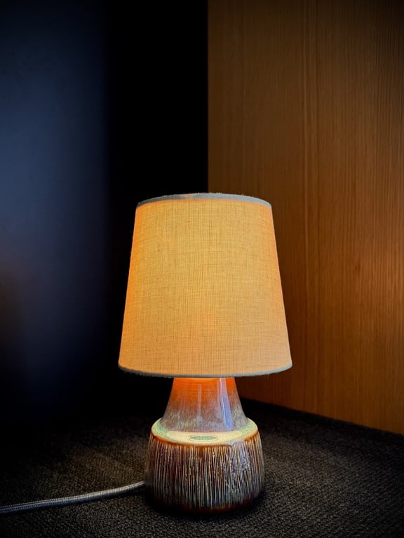 Upcycled vintage bordlampe - Søholm Keramik billede 4