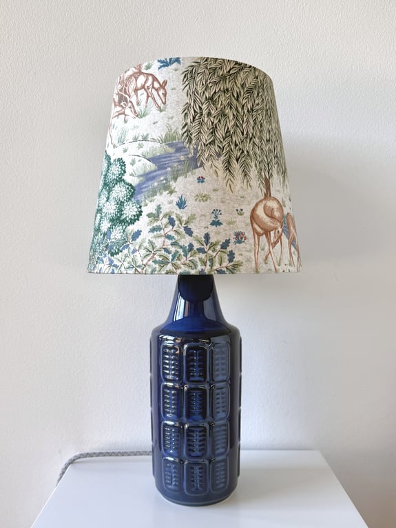 Upcycled vintage bordlampe - Søholm Keramik