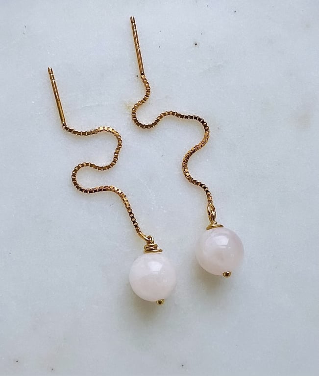 Smykkesæt med Morganit billede 3