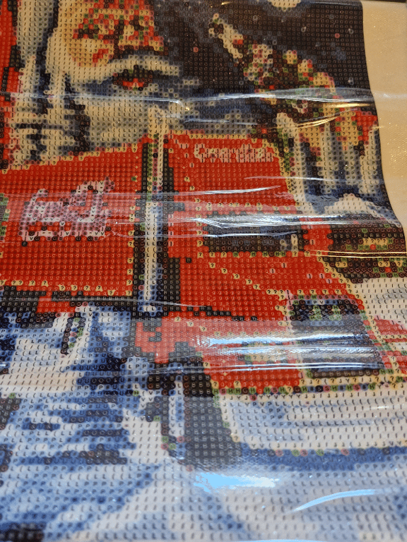En pæne cola lastbil med julemanden på den er 30 ×40 