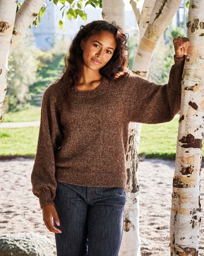 Opskrift -D: Bluse med sænket stykke mod forstykket