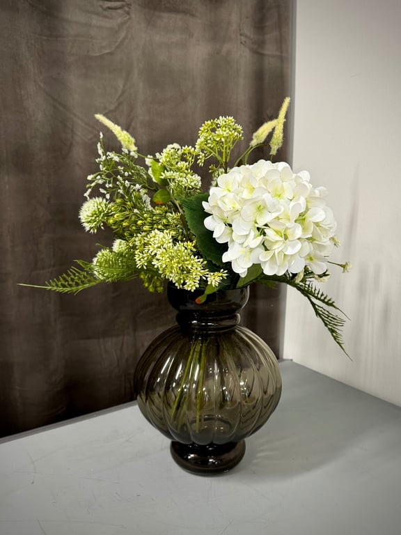 Hvid hortensia buket