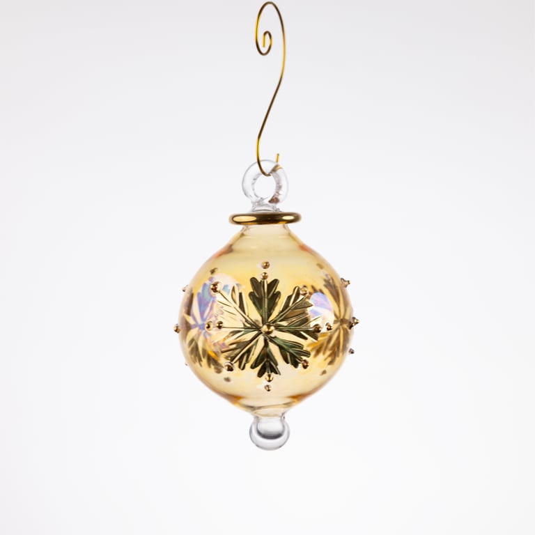 JULEKUGLE DESIGN 1007 GOLDEN MED GULD