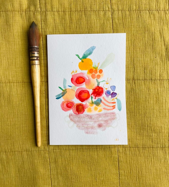 1 Æblekort - mellem  - unika kort  billede 2