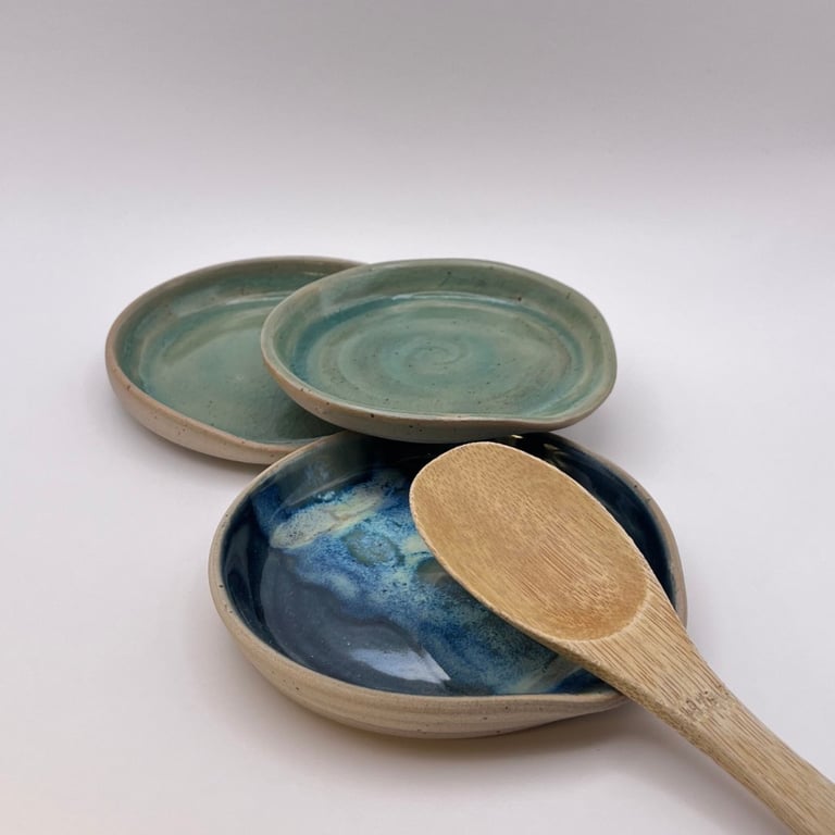 Hånddrejet skeholder/spoon rest  billede 2