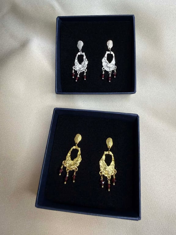 Vega - Øreringe (Forgyldt Sterling Sølv) billede 2