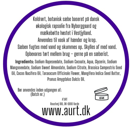 Botanisk sæbe – mælkebøtte  (2)